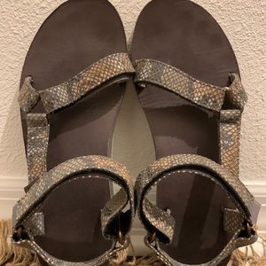 Teva Original Universal Snake Print Sandals